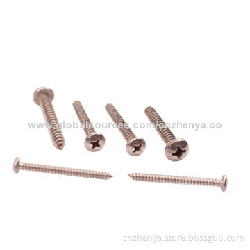 Cross Recessed Countersunk Head Machine Screws with DIN7985, ASME/ANSI B18.6.3, BS, JIS Marks